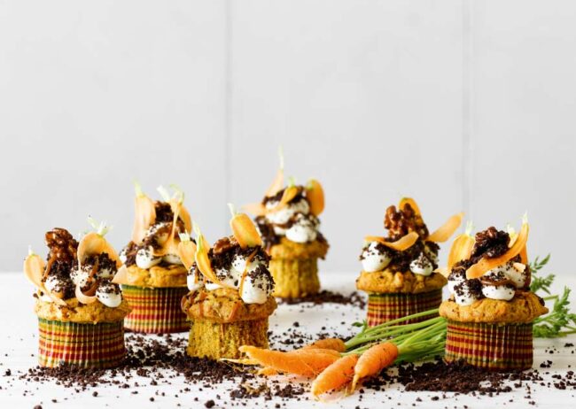 cupcakes de mascarpone y zanahoria