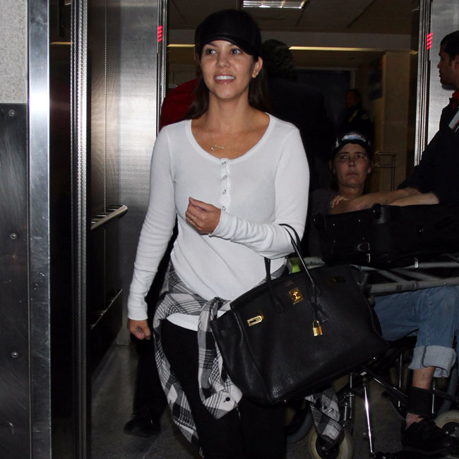 Kourtney Kardashians low key arrival at LAX El Digital de Asturias