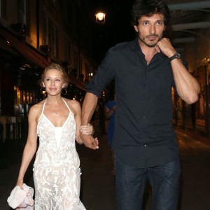 Kylie Minogue and Andres Velencoso leaving J Sheekey restaurant in London