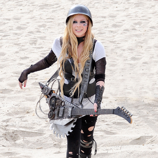 Avril Lavigne on the set of her new music video El Digital de Asturias