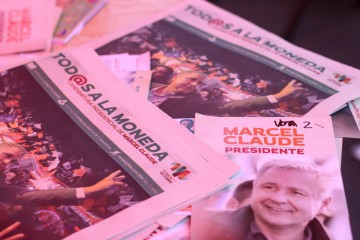 Chile: Presidential candidate Marcel Claude campaigns in Santiago