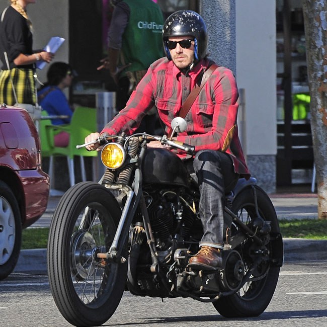 David Beckham out in West Hollywood, CA