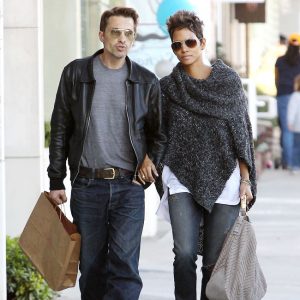 Olivier Martinez and Halle Berry enjoying a sunny afternoon as they shop in Beverly Hills, CA