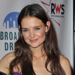 Katie Holmes attends the Broadway Dreams Foundation's "Champagne and Caroling Gala" at Celsius, Bryant Park, NYC