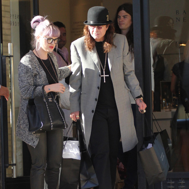 The Osbournes go to Barneys of New York for a family day out shopping