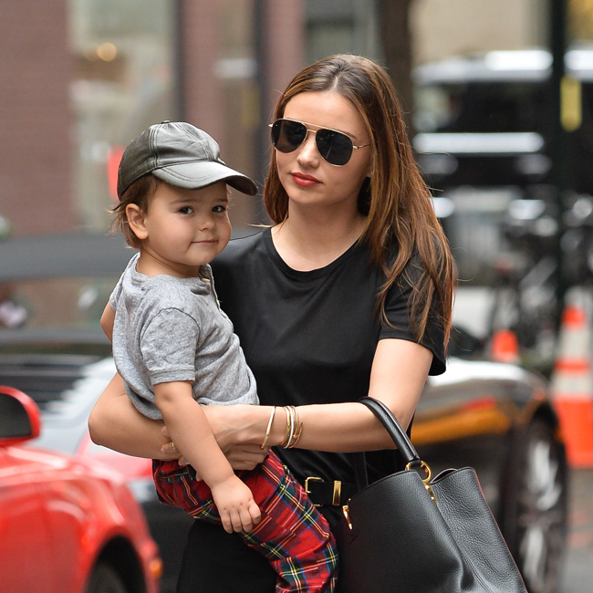 Miranda Kerr takes Flynn Bloom for lunch in NYC