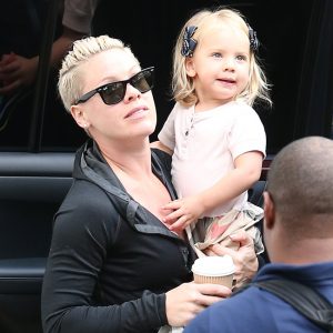 Pink and Willow spotted arriving at the Concert Venue in Sydney