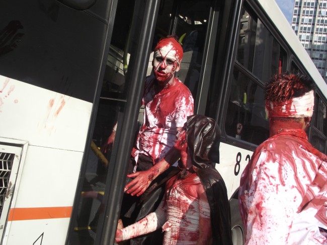 Brazil: Zombies invade downtown in Sao Paulo