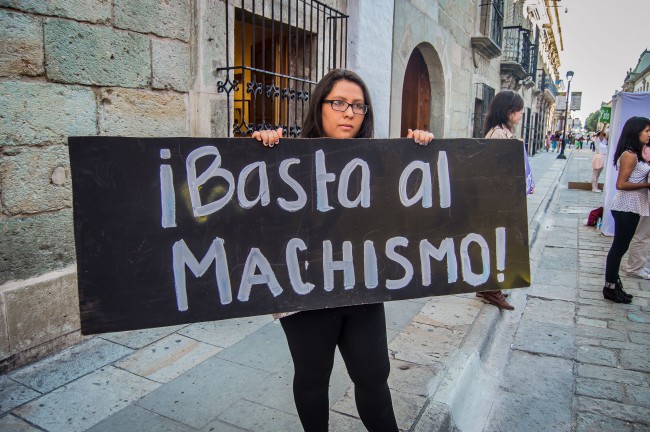 Performance against femicide in Oaxaca