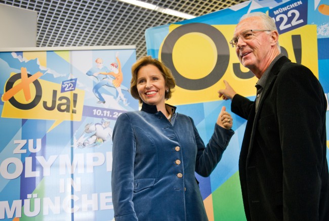 Press conference on 2022 Olympic bid in Munich