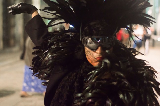 Performace on the streets of Oaxaca directed by Rolando Beatte