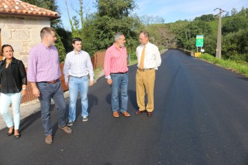 Cores Tourís visitou as obras de mellora da estrada PO-224