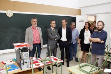 Xesús Vázquez Abad visita o CEIP Plurilingüe Rosalía de Castro en Vilagarcia