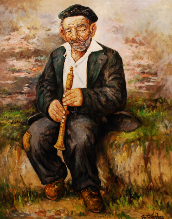 Donación de un cuadro del pintor Víctor San Juan al Muséu del Pueblu d’Asturies