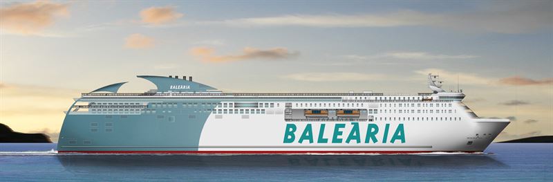 Baleària invertirá 175 millones en la construcción de un ferry propulsado por gas