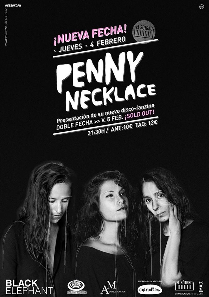 Penny Necklace presentan su disco-fanzine con dos conciertos en Madrid