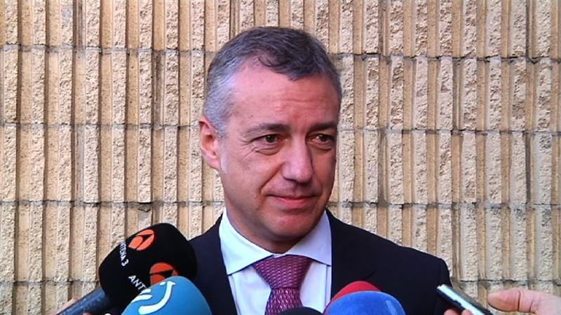 Urkullu descarta que Rajoy tenga «viabilidad» para volver a ser elegido presidente