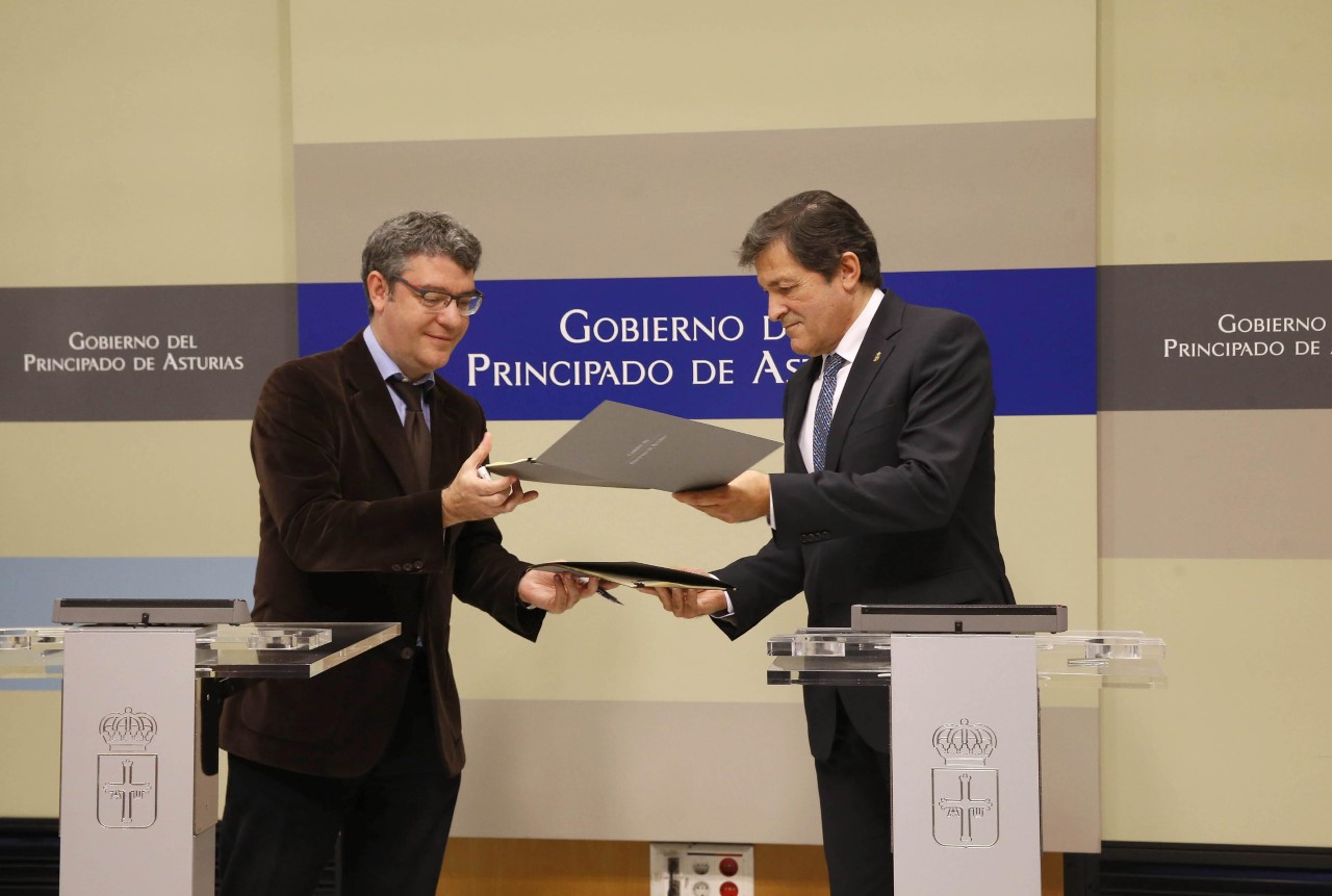 presidente firma convenio marco fondos mineros El Digital de Asturias
