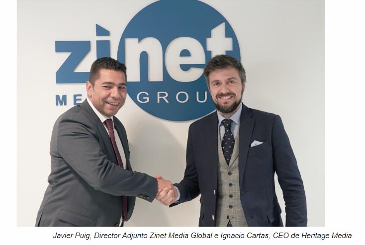 Heritage Media, nueva comercializadora del Grupo Zinet Media para sus portales internacionales