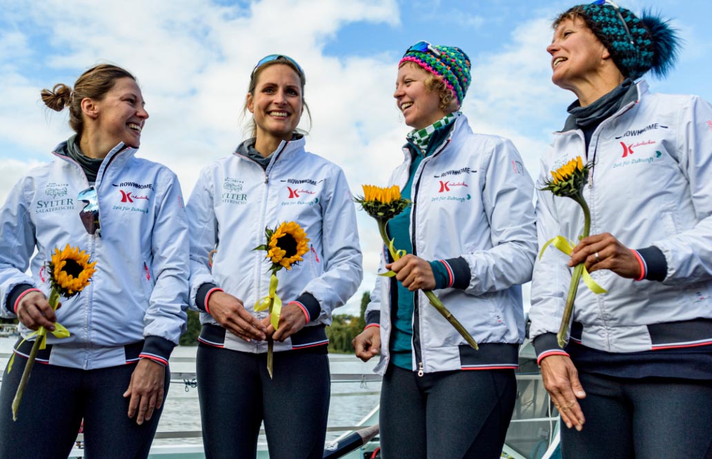 Cuatro alemanas «rompeolas» quieren cruzar a remo el Atlántico