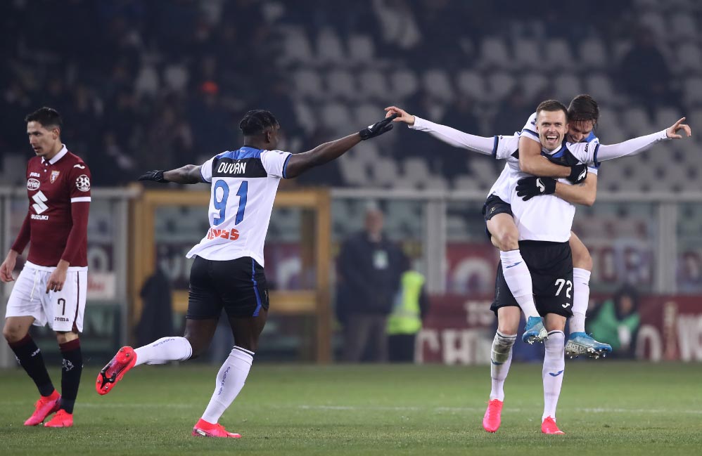 El Atalanta venció a domicilio al Torino, 0 a 7