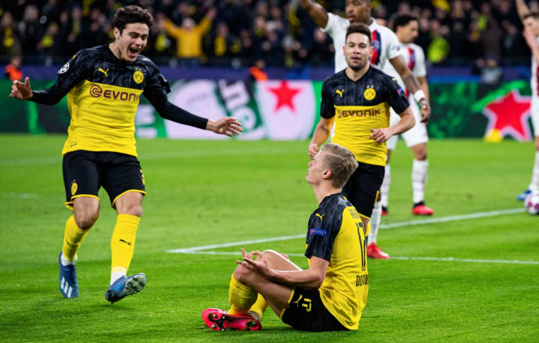 Dortmund vs PSG: Erling Haaland lo quiere todo