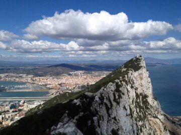 Vista del peñón de Gibraltar