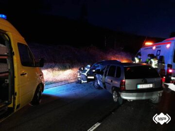 ACCIDENTE DE TRAFICO EN TINEO