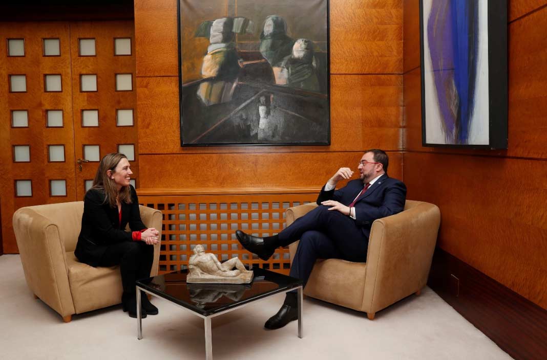 Barbón se ha reunido con la presidenta de Fade