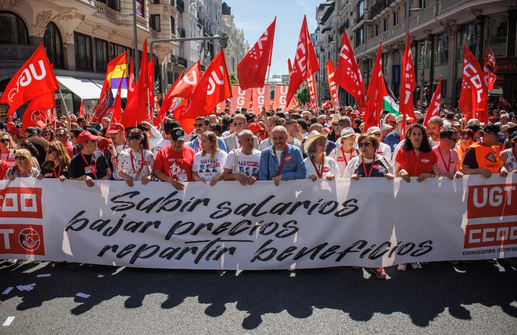 Manifestación 1 de Mayo en Madrid