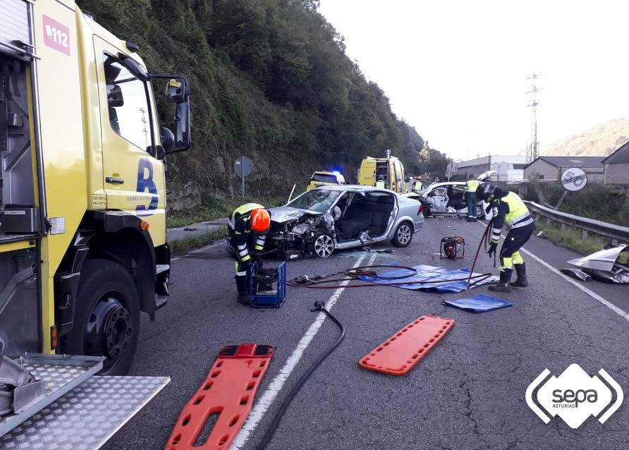 accidente de tráfico en Mieres El Digital de Asturias accidente de tráfico en Mieres