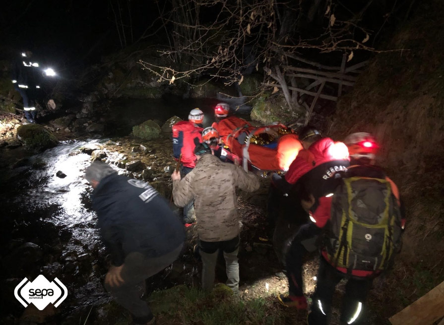 Rescatado en Aller El Digital de Asturias Rescatado en Aller