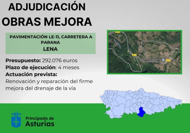 Obras carretera Lena El Digital de Asturias Obras carretera Lena